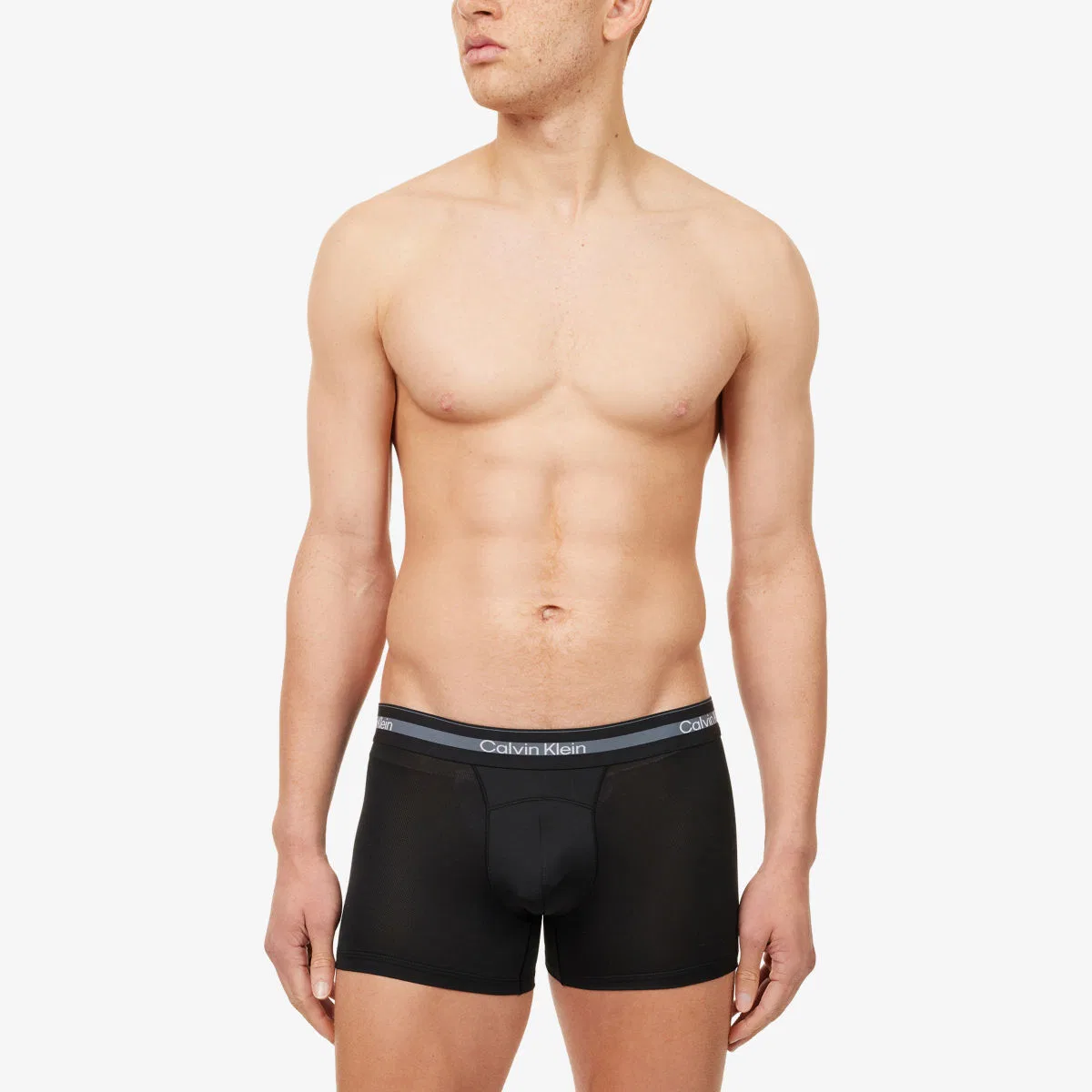 Комплект из трех спортивных сетчатых плавок Icon Calvin Klein, черный — фото 2