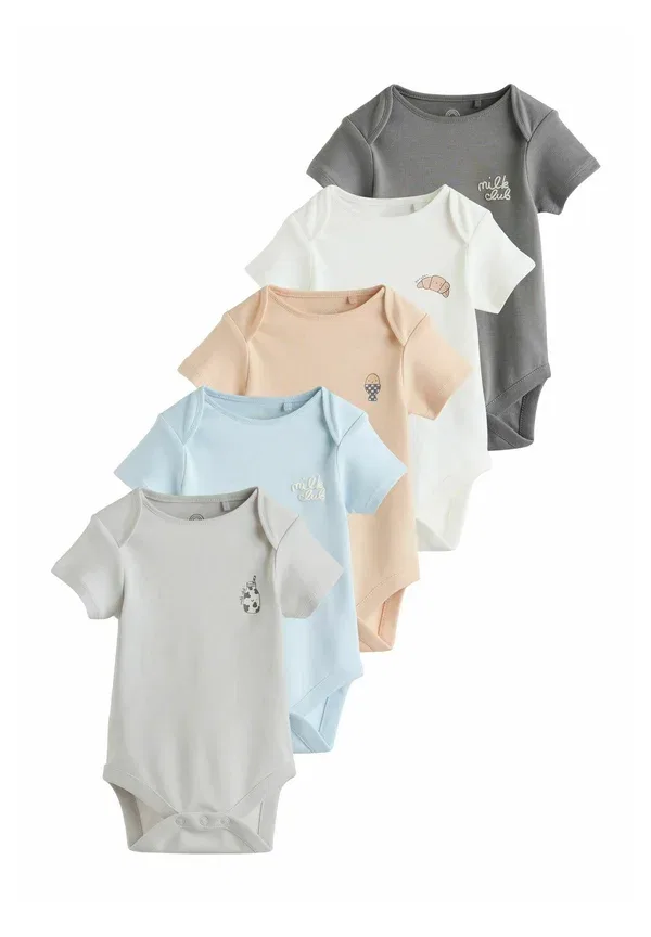 Боди с принтом Regular fit - 5 pack short sleeve - body Next blue, синий