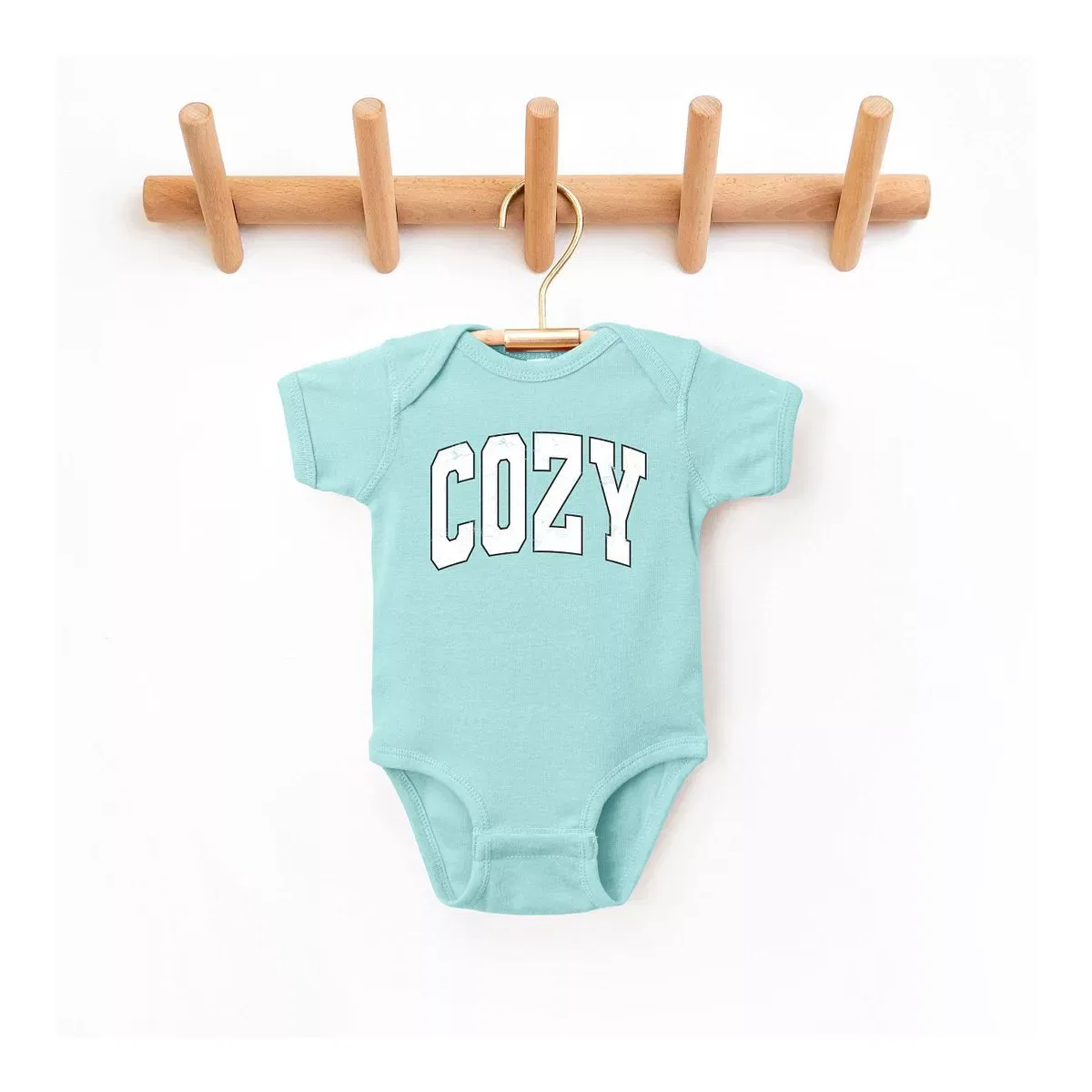 Детский боди с коротким рукавом Cozy Worn Varsity Baby Bodysuit The Juniper Shop, Chill