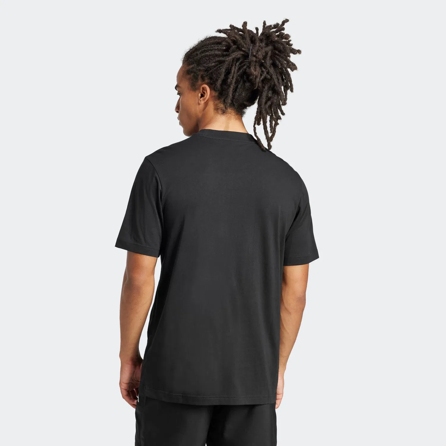 Детская хлопковая футболка с логотипом Adidas Sportswear, Black/White — фото 3