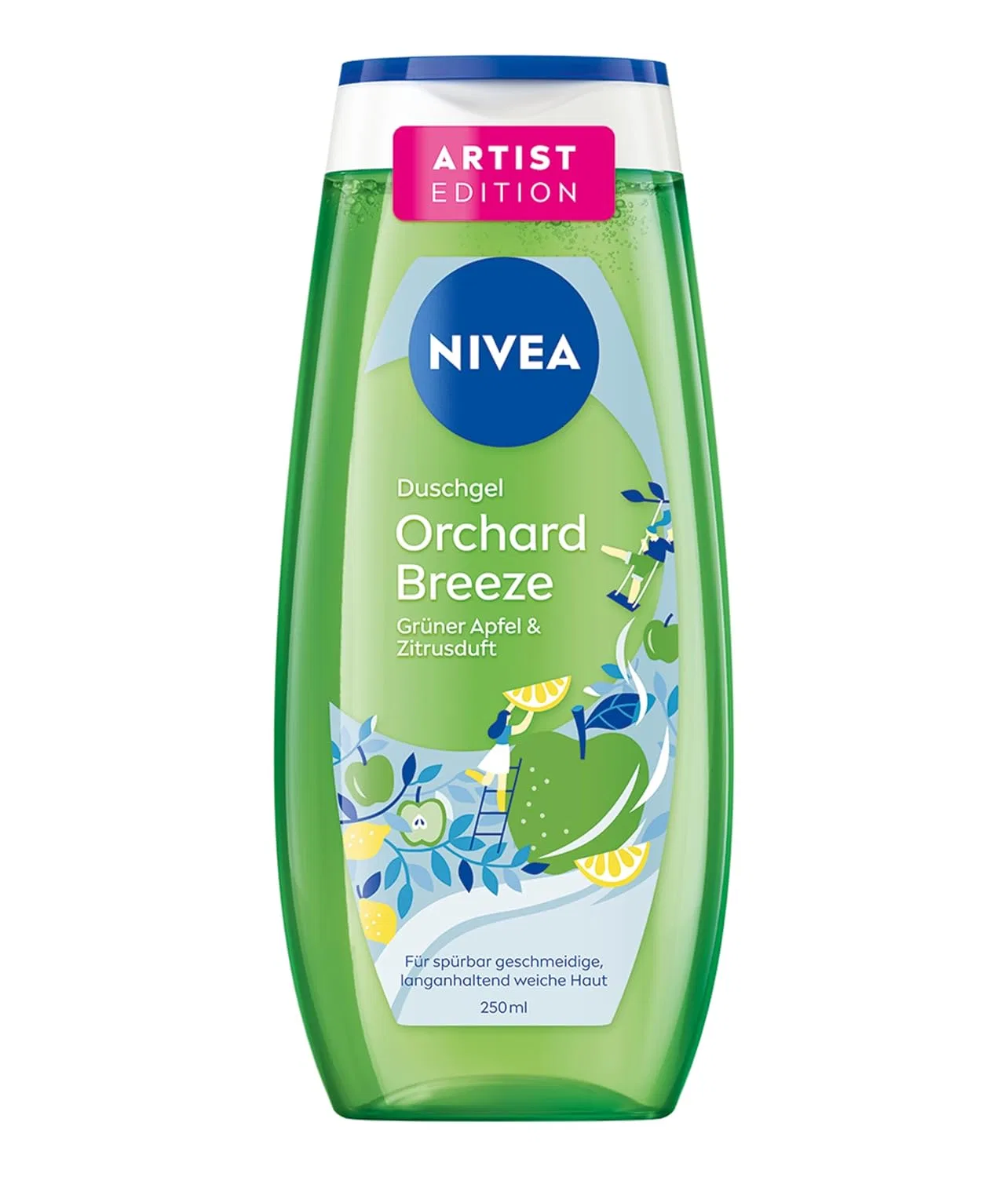 Гель для душа Shower Gel с ароматом яблока и цитрусовых, NIVEA, 250 мл