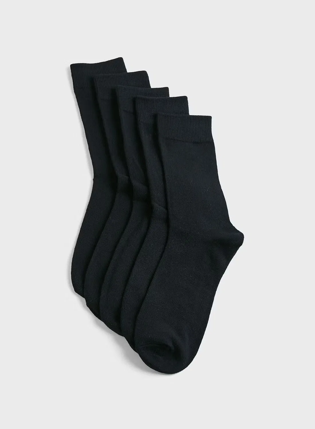 Носки средней высоты комплект из 5 пар Jack & Jones Junior, черный