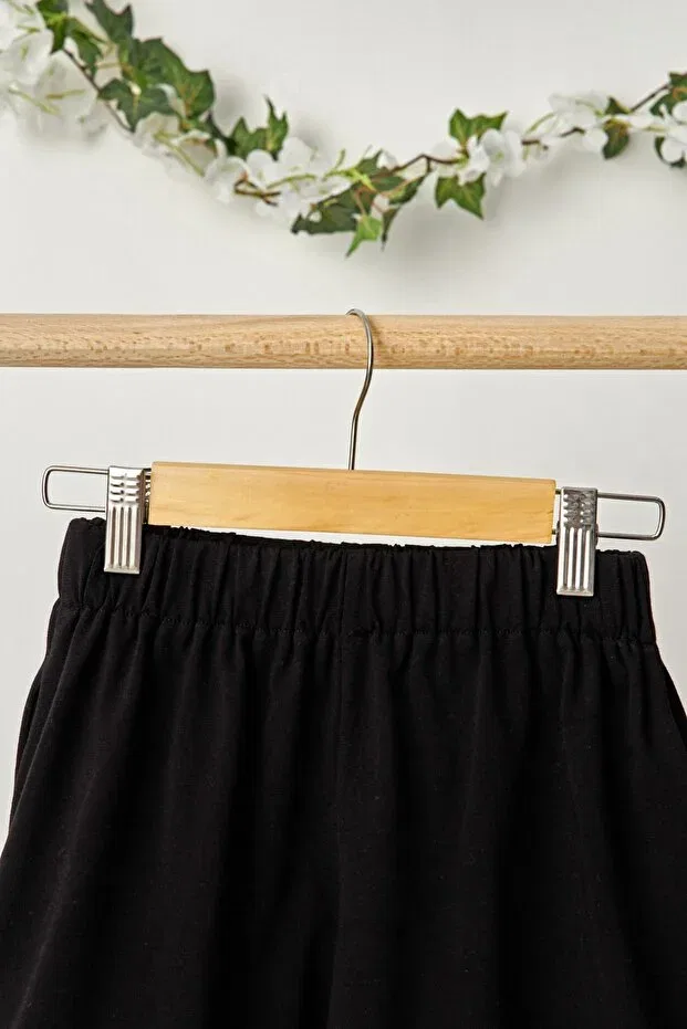 Детские шорты для девочек хлопковые Sportswear Babygiz, Black — фото 4
