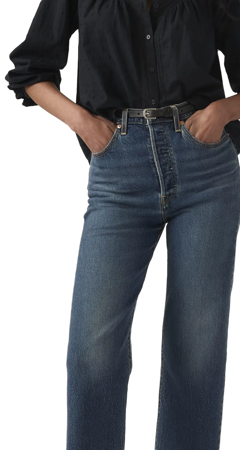 Женские джинсы прямого кроя Ribcage Straight Ankle Levi's, Analyze This Ltw