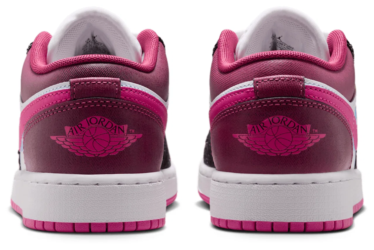 Кроссовки для девочек Air 1 Low SE Jordan, цвет Pink/Blue/White — фото 3