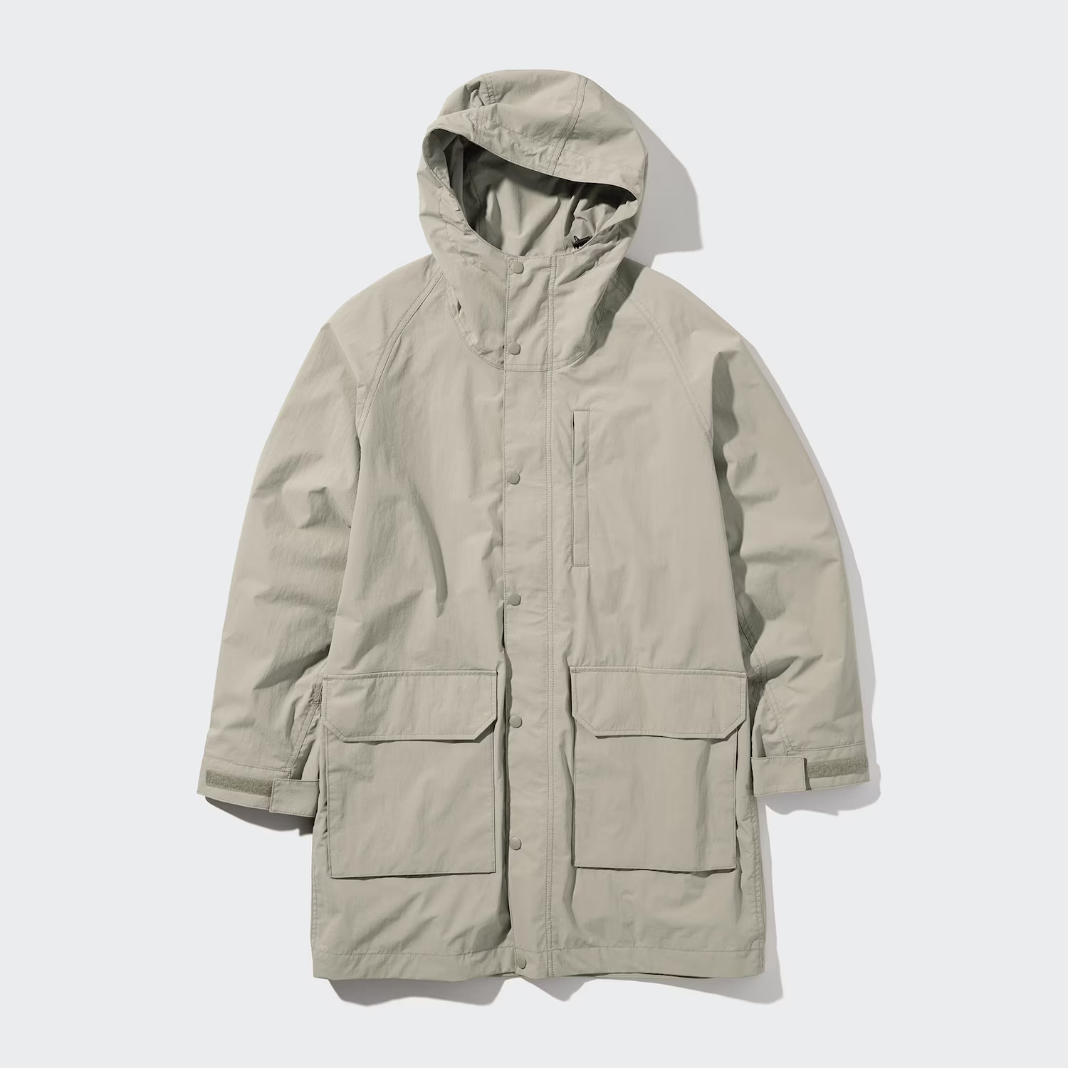

Ветрозащитное пальто с капюшоном Uniqlo, 32 бежевый