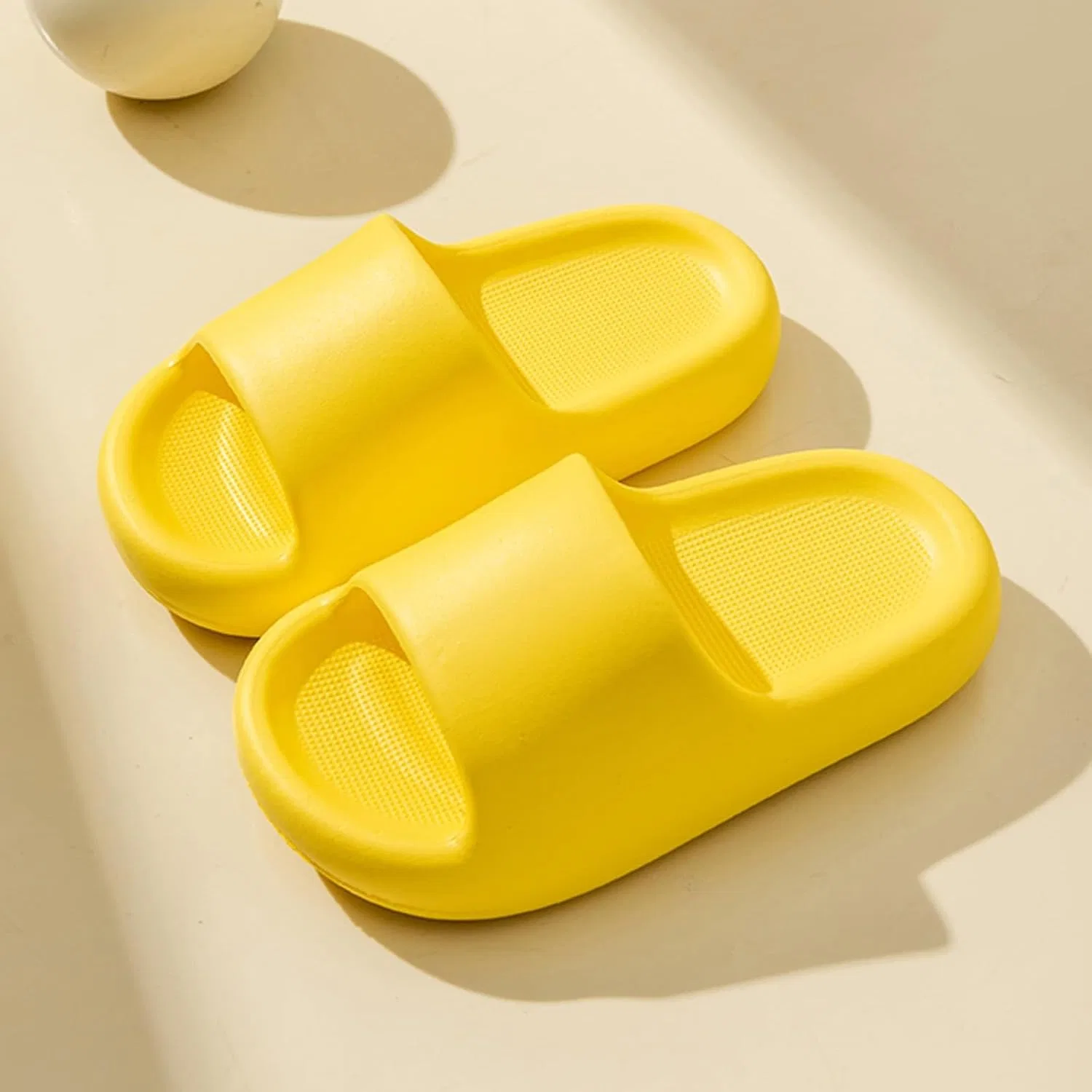 Детские сандалии-слайды с мягкой подошвой для мальчиков и девочек, Yellow — фото 4