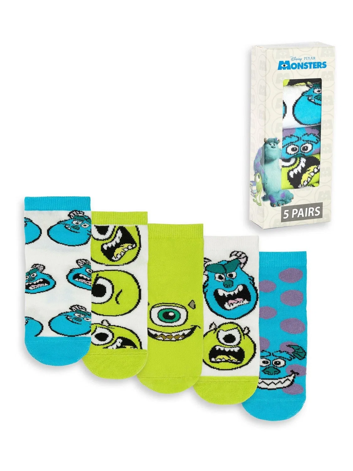 Носки детские Monsters Inc Mike & Sully Vanilla Underground, зеленый