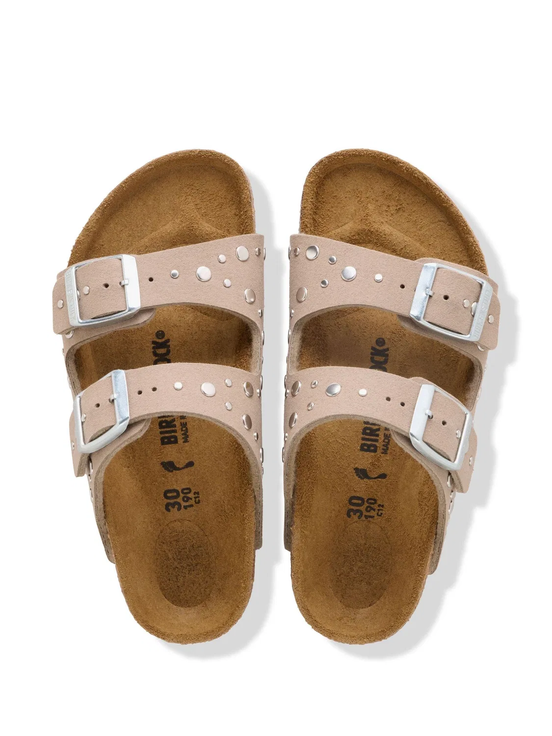 Сандалии Arizona Rivets Birkenstock, Taupe Brown — фото 3