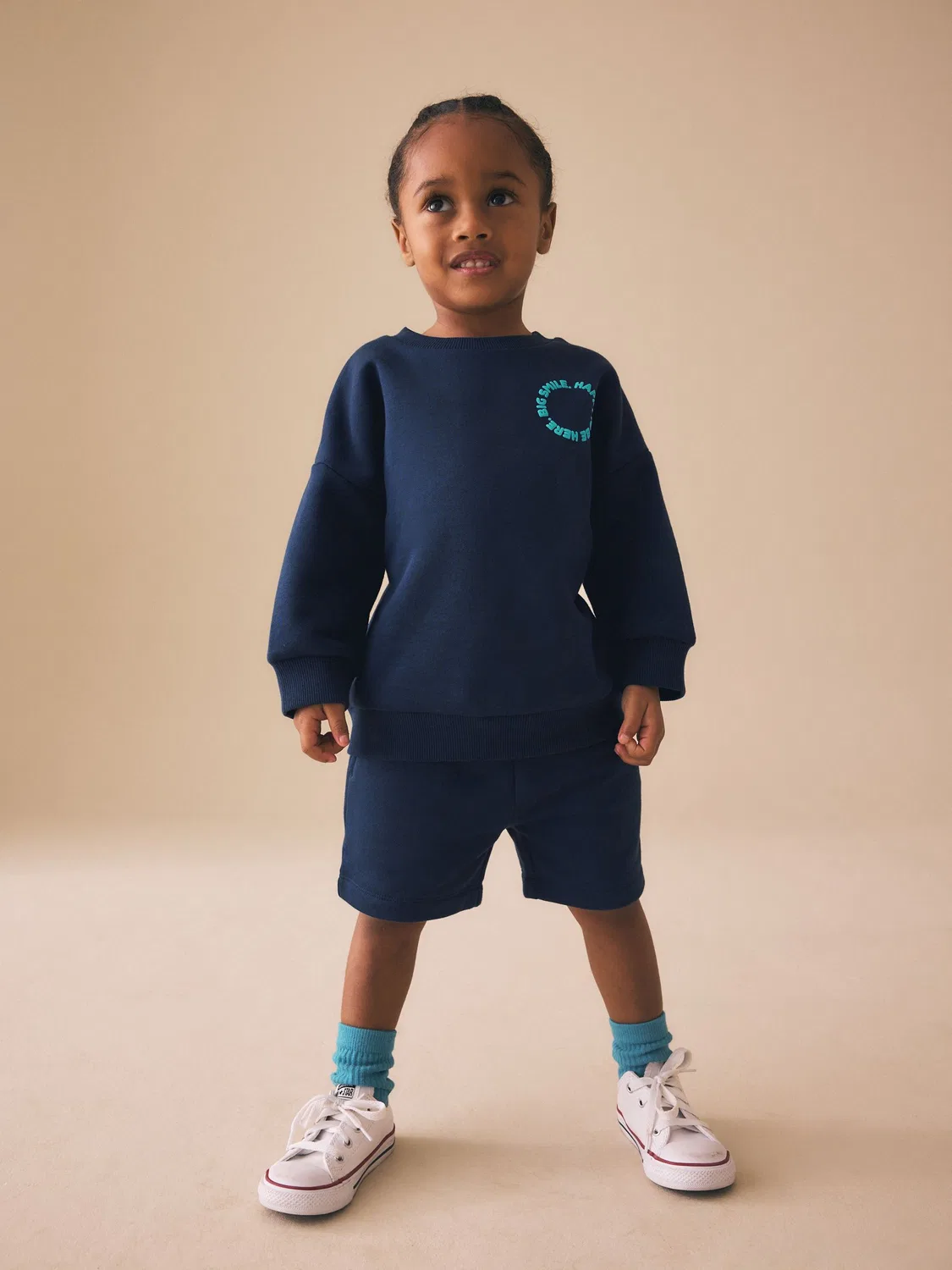 Спортивный костюм Crew Neck Big Smile Next, темно-синий