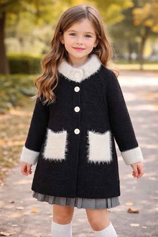 Детский кардиган с длинным рукавом Kidsev, Navy Blue