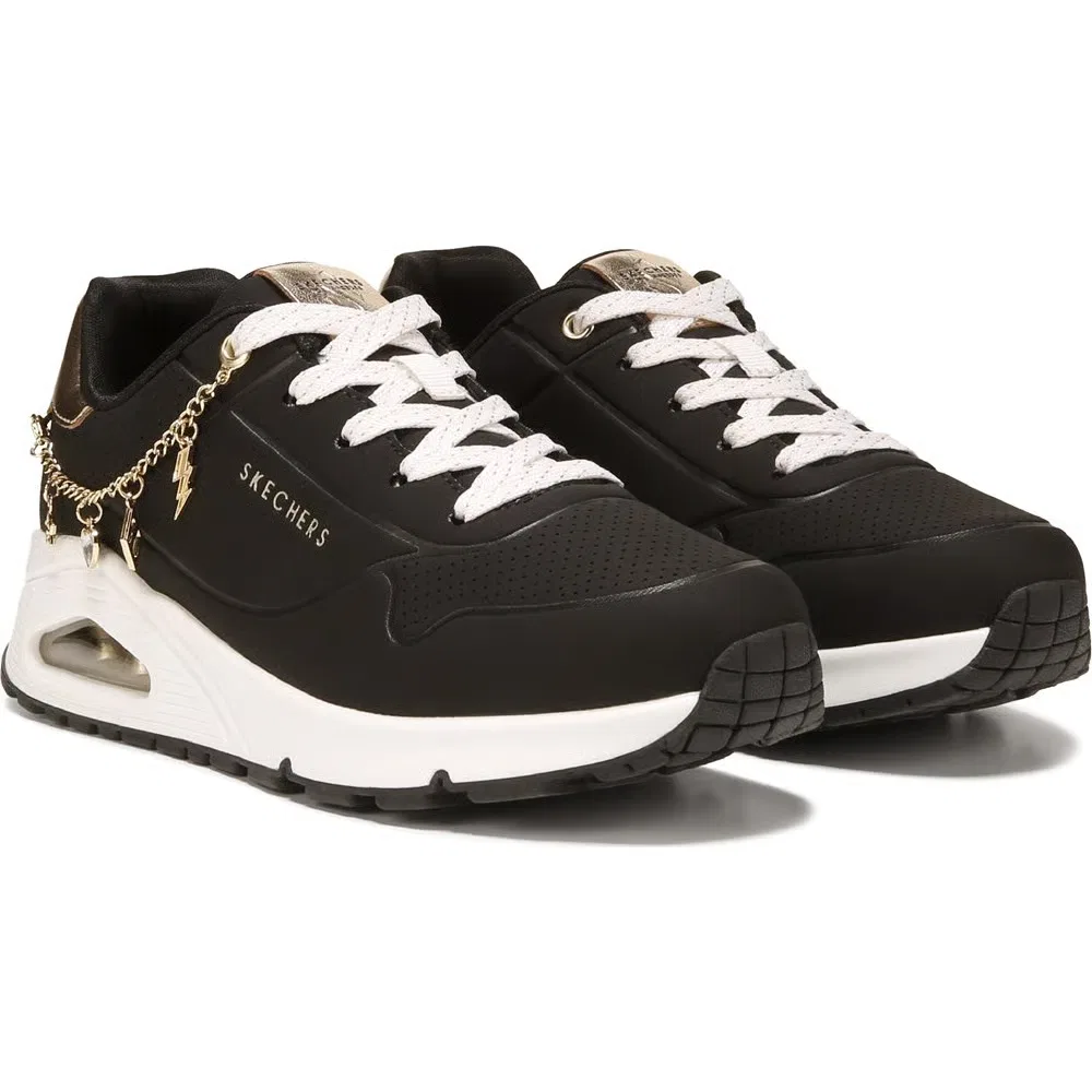 Детские кроссовки Street Uno Skechers, Black Rose Gold