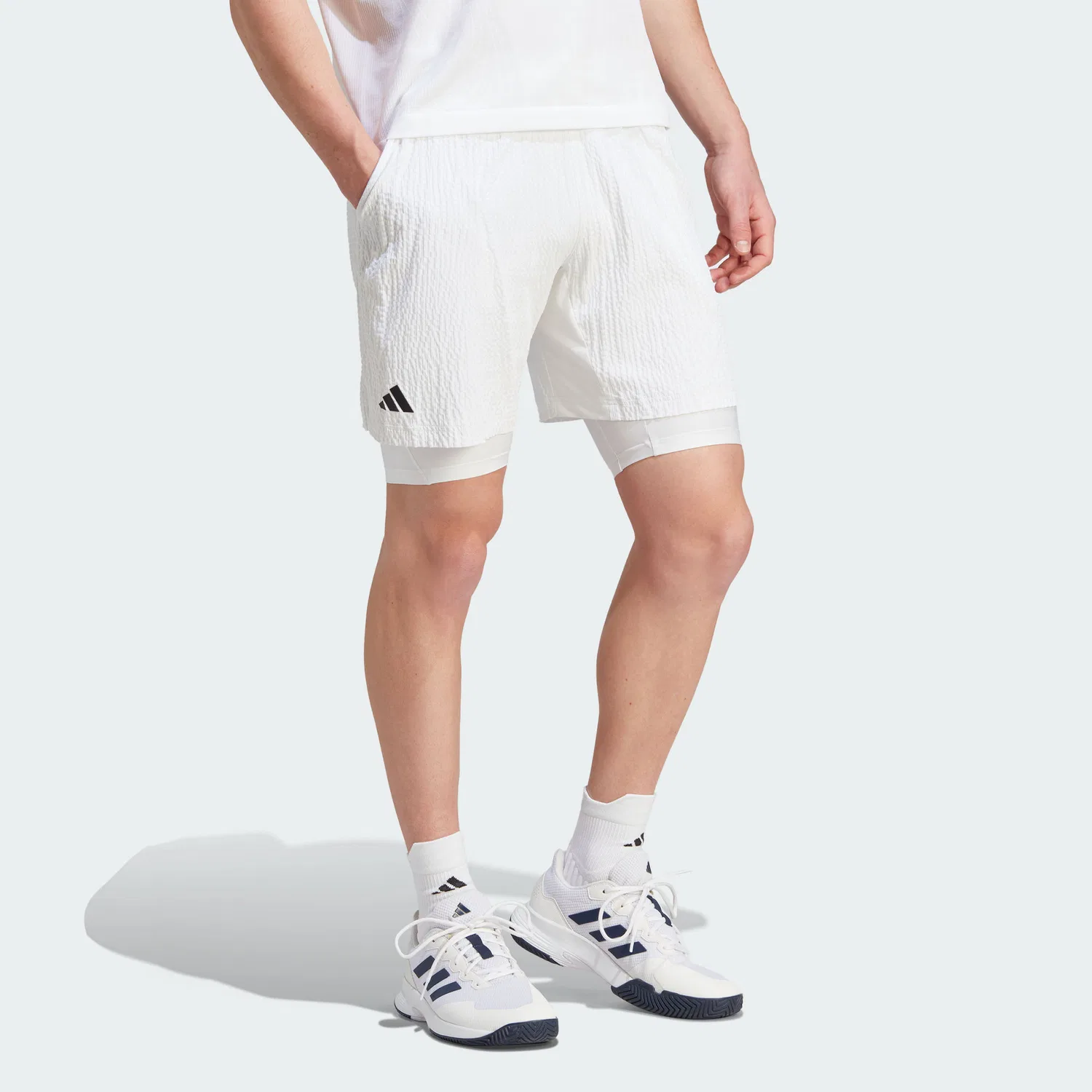 Мужской спортивный комплект Adidas, Белый — фото 4
