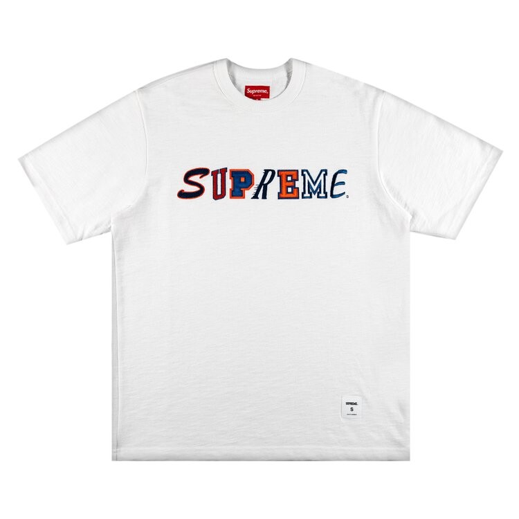 

Футболка Supreme Collage Logo Short-Sleeve Top 'White', белый