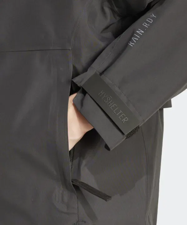 Куртка-дождевик из нейлона, RainReady Adidas, черный — фото 4