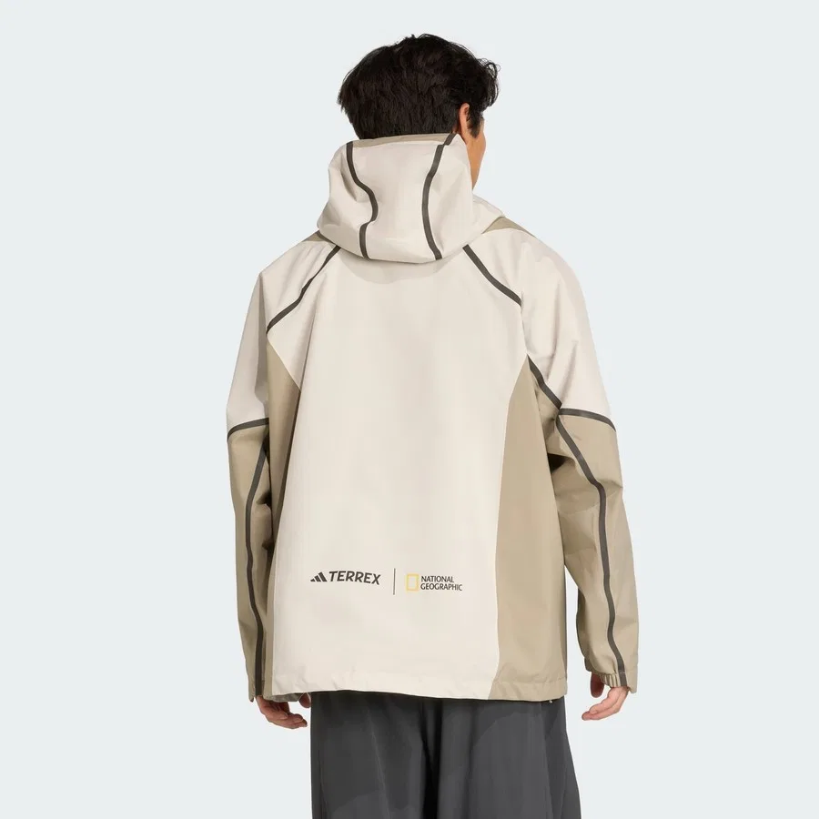 Дождевик CLIMAPROOF с принтом Nat Geo TERREX KC2342 adidas, Серебристый — фото 2