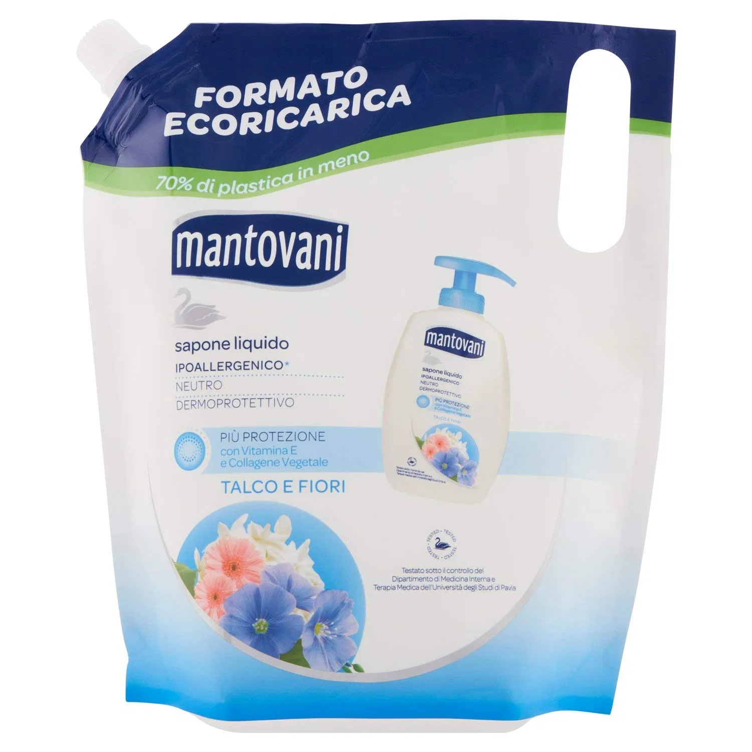 Жидкое мыло, чувствительная кожа, Mantovani, 750 мл