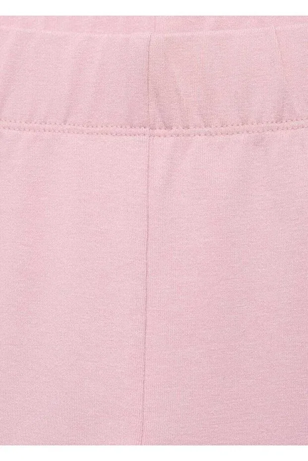Детские леггинсы для девочек с вышивкой Mango Kids, Pink — фото 4