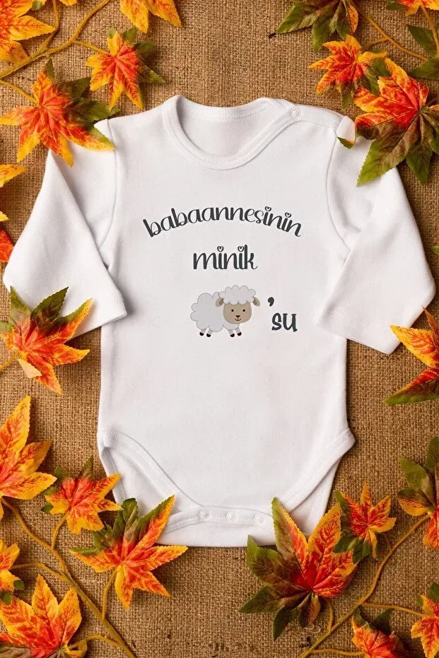 Детское боди с длинным рукавом Little Lamb Overoz, Long White