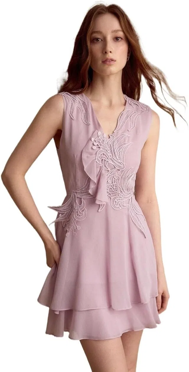 Женское летнее платье с завышенной талией, Ethereal, Dusty Pink