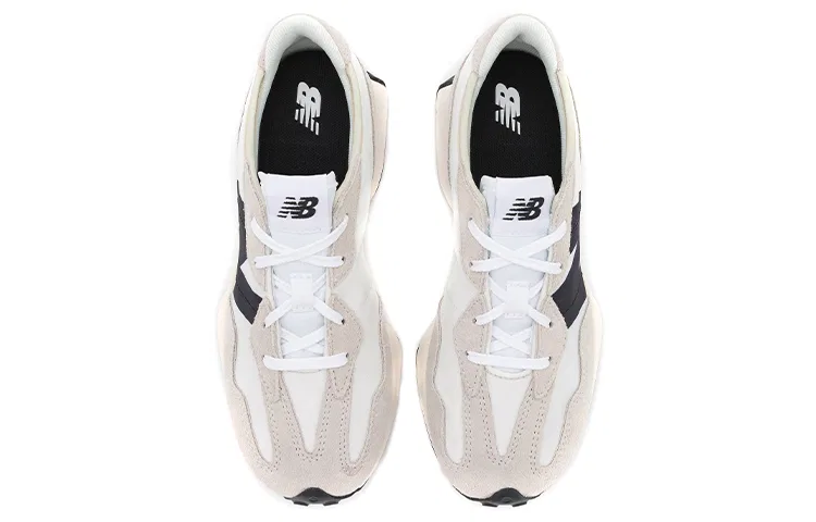 Детские кроссовки с текстильным верхом New Balance 327 Sea Salt Black, Wide — фото 4