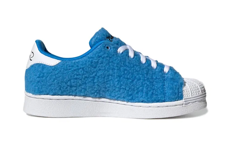 Детские кеды для мальчиков с принтом Superstar The Simpsons Marge Adidas Originals, Cloud White Core Black — фото 2