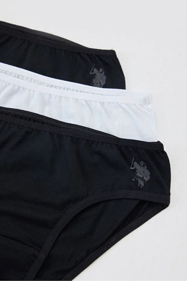 Детские трусы-слипы для девочек с принтом U.S. Polo Assn., Multicolor — фото 2