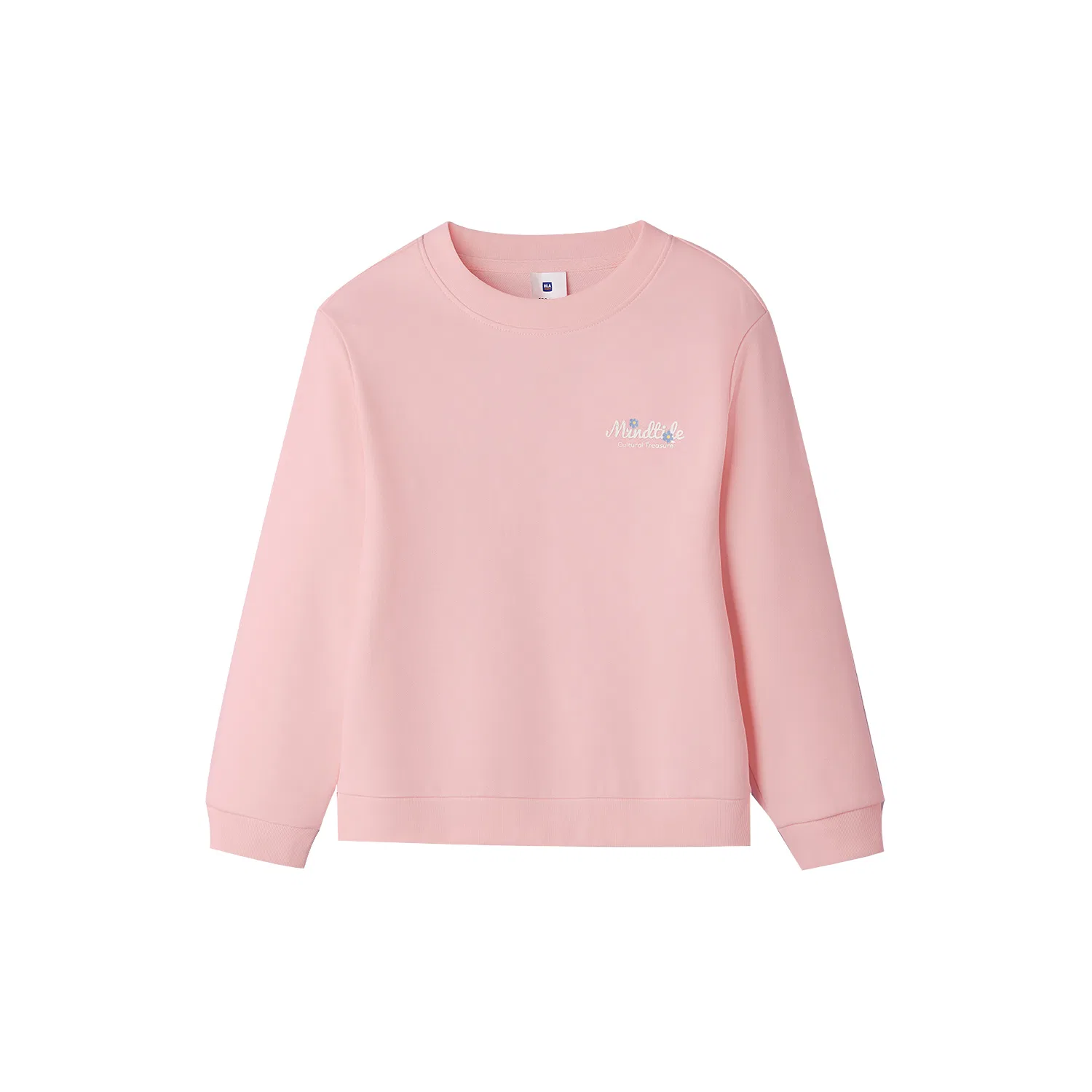 Детский свитшот с контрастными буквами, хлопковый, модель HLA, HLA, Pink 03