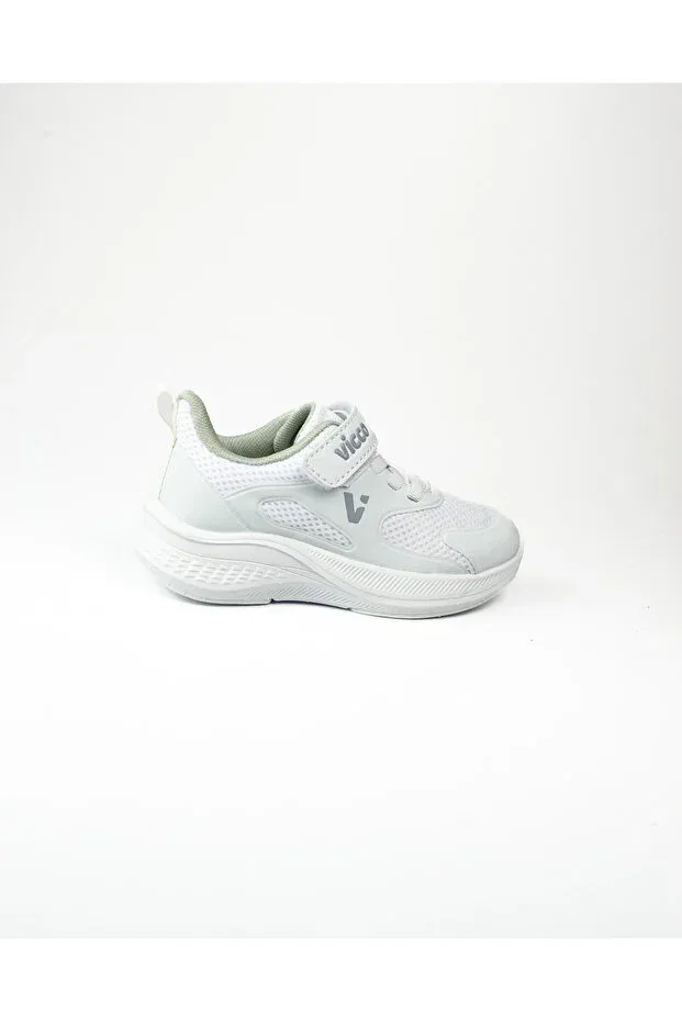 Детские кроссовки для девочек со шнуровкой Vicco, White — фото 2