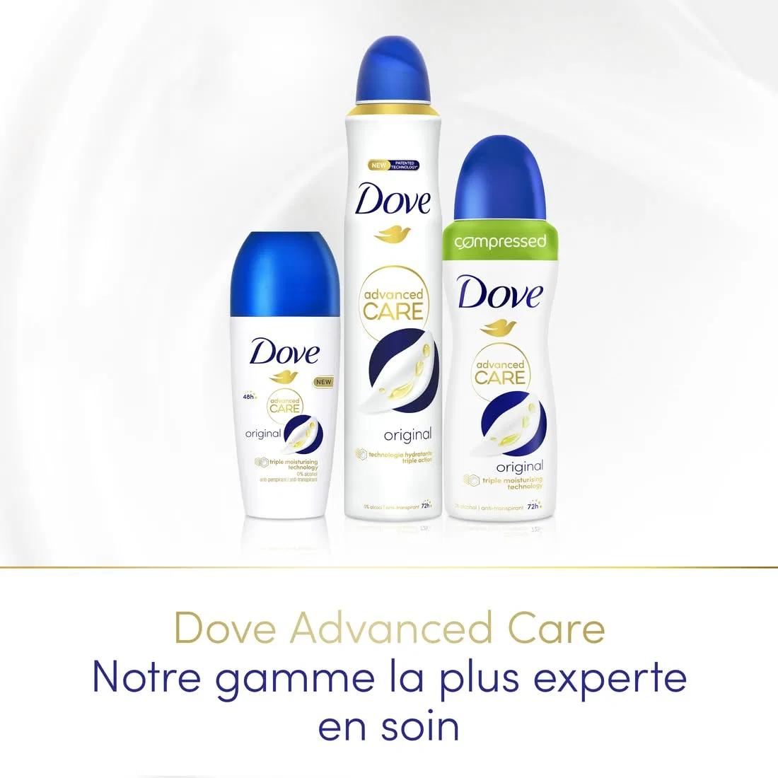 Антиперспирант-дезодорант Original Compressed Dove, набор 6 шт, 100 мл — фото 4