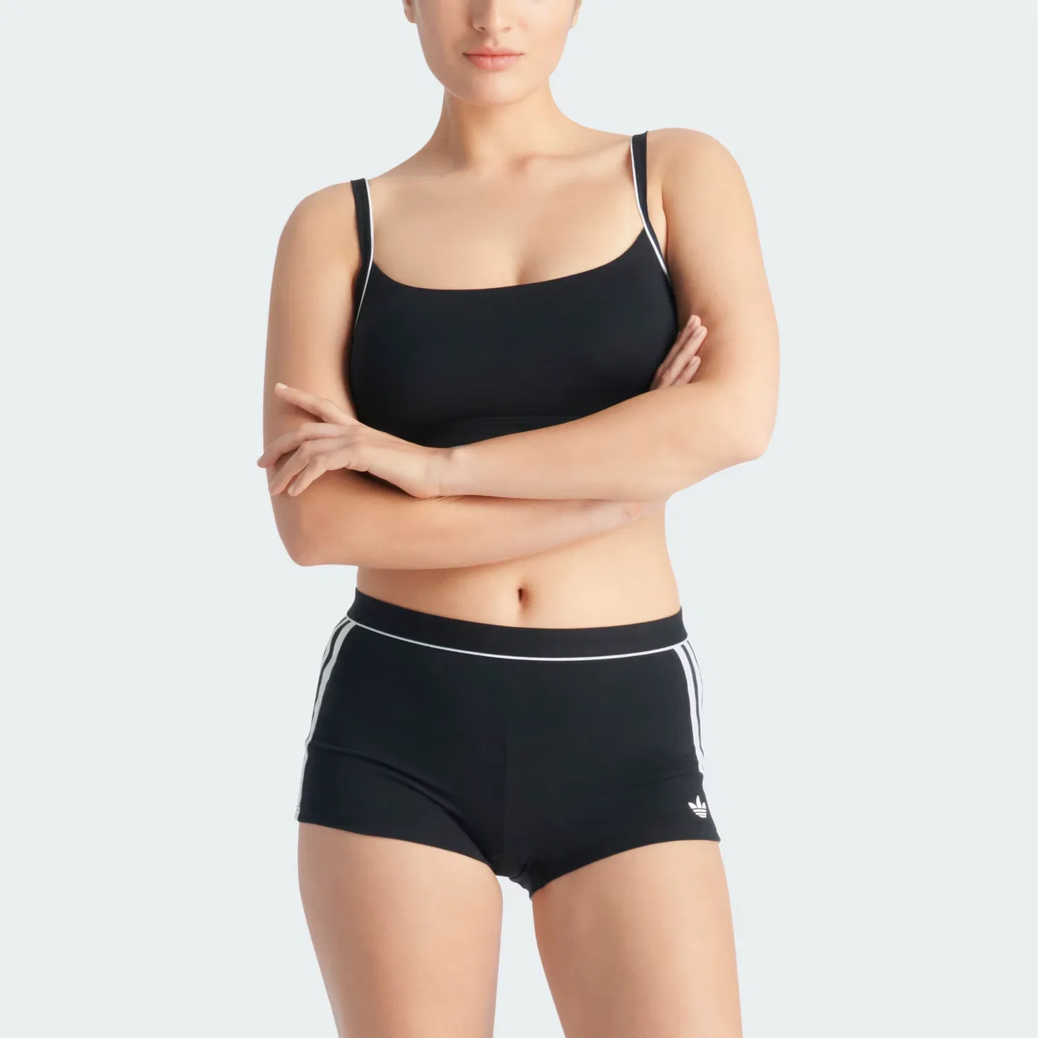 Женские трусы-шорты из легкого хлопка Adicolor Comfort Flex Adidas Originals, черный