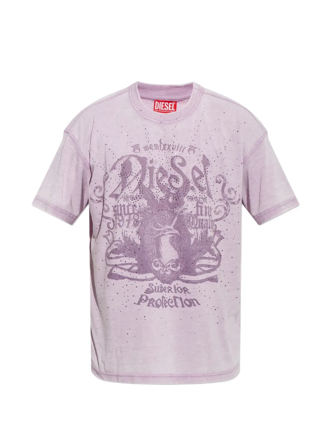 Футболка T-Norm-AA8 фиолетовая Diesel, фиолетовый