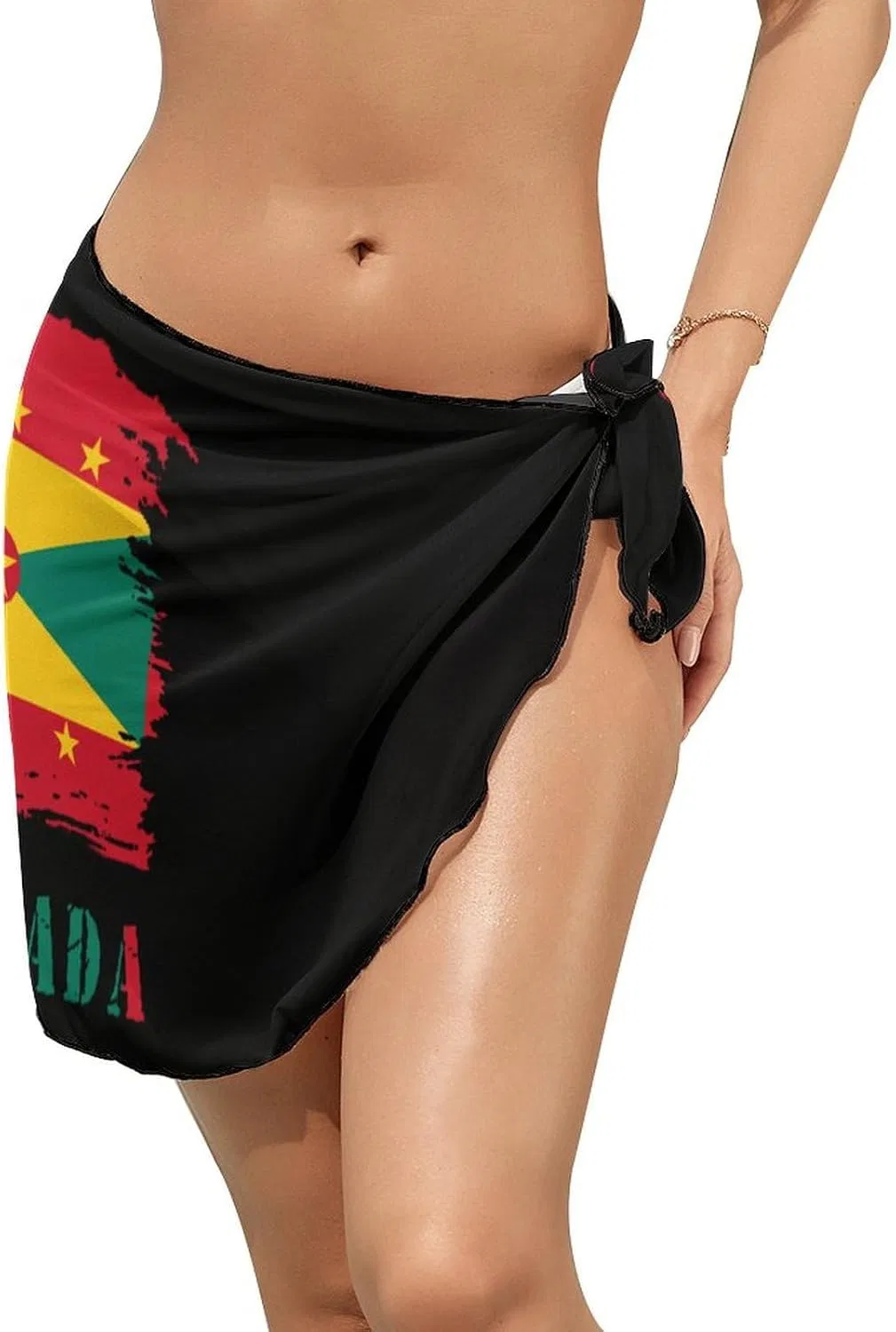 Женская пляжная накидка с флагом Гренады, Vintage Grenada's Flag