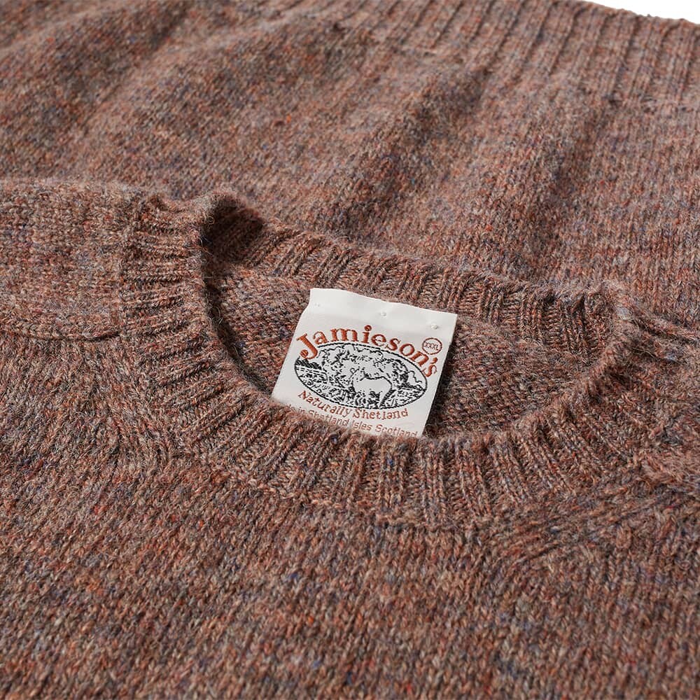 

Джемпер Jamieson's of Shetland Crew Knit, Коричневый, Джемпер Jamieson's of Shetland Crew Knit