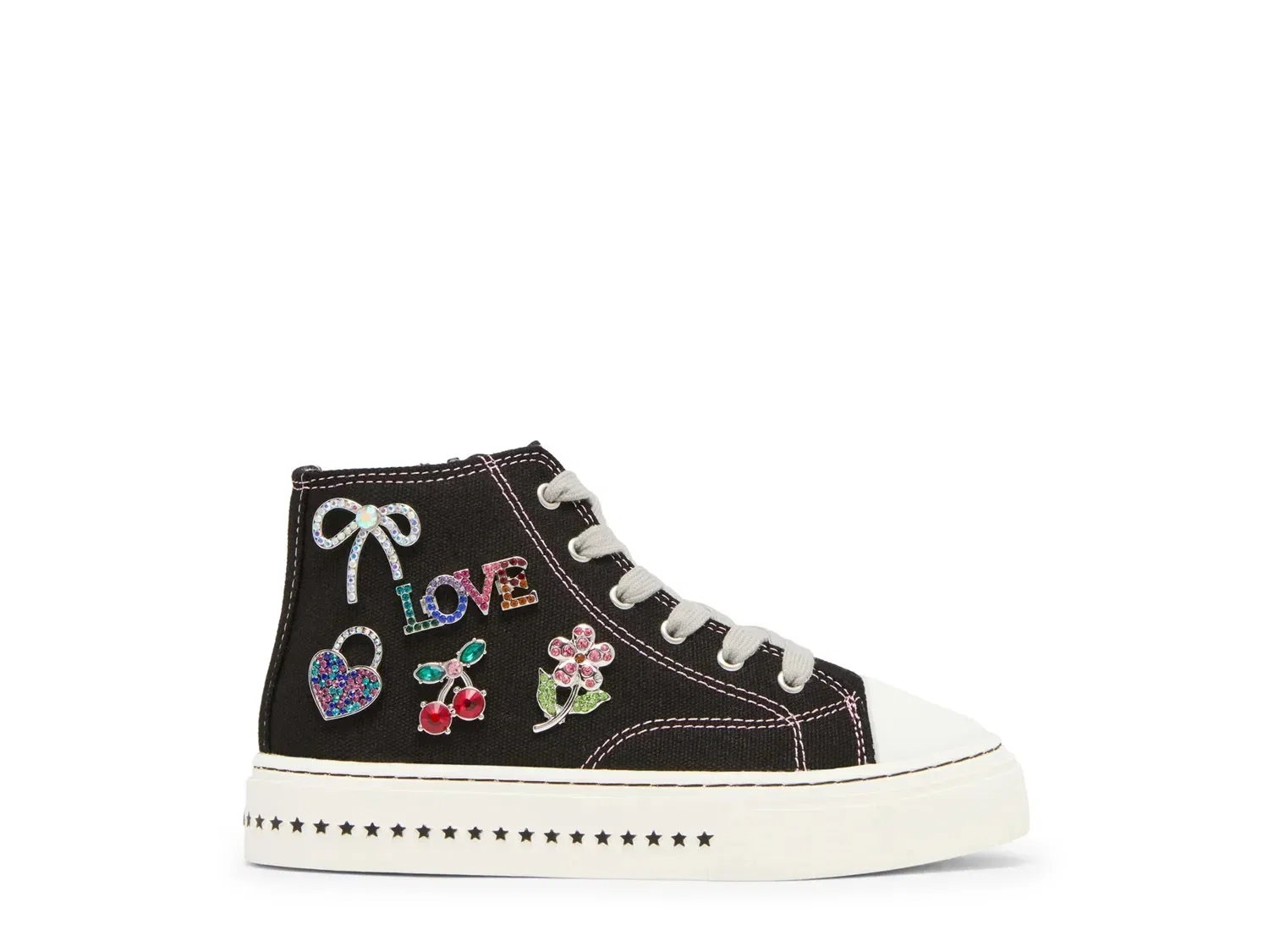 Кеды высокие Joycee, Steve Madden, черный — фото 2