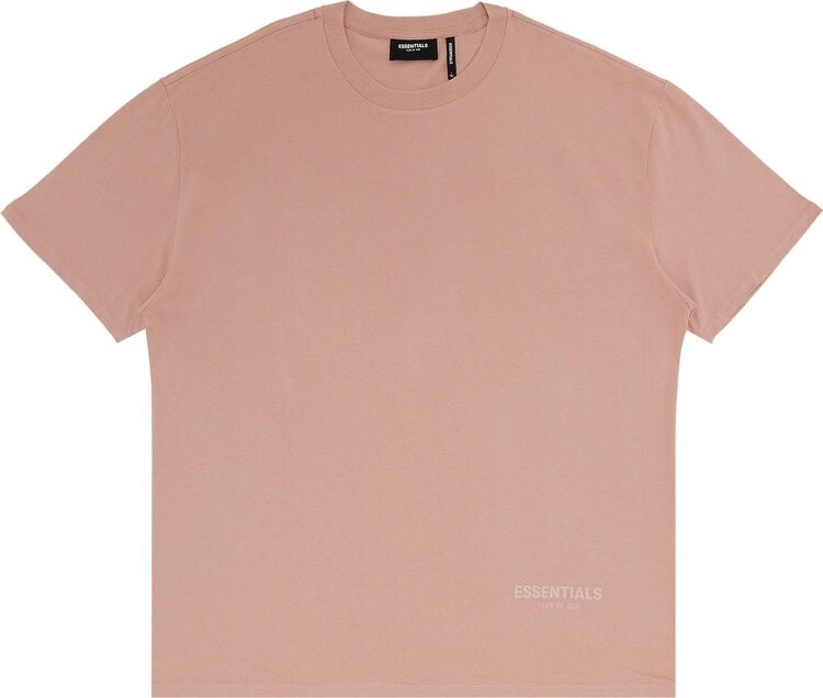 

Футболка Fear of God Essentials 3M Logo Boxy T-Shirt 'Blush', розовый