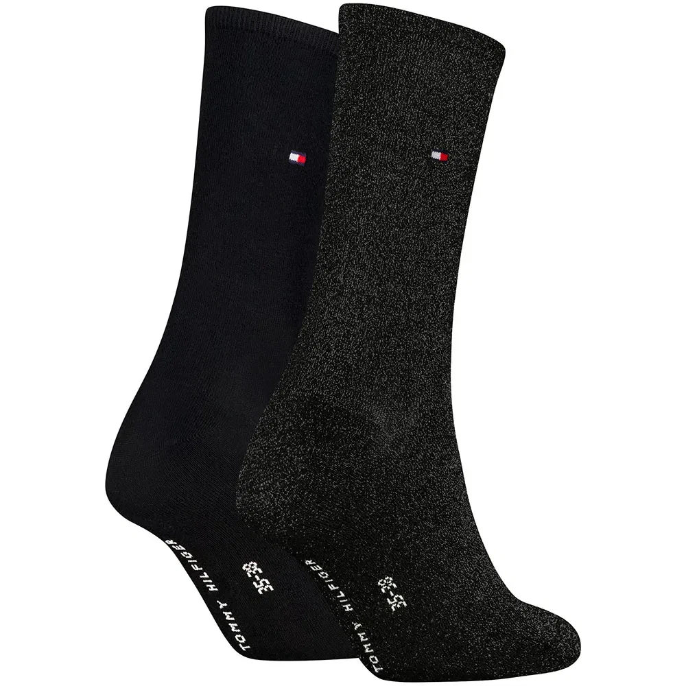 Женские носки из хлопка Tommy hilfiger, Black — фото 2