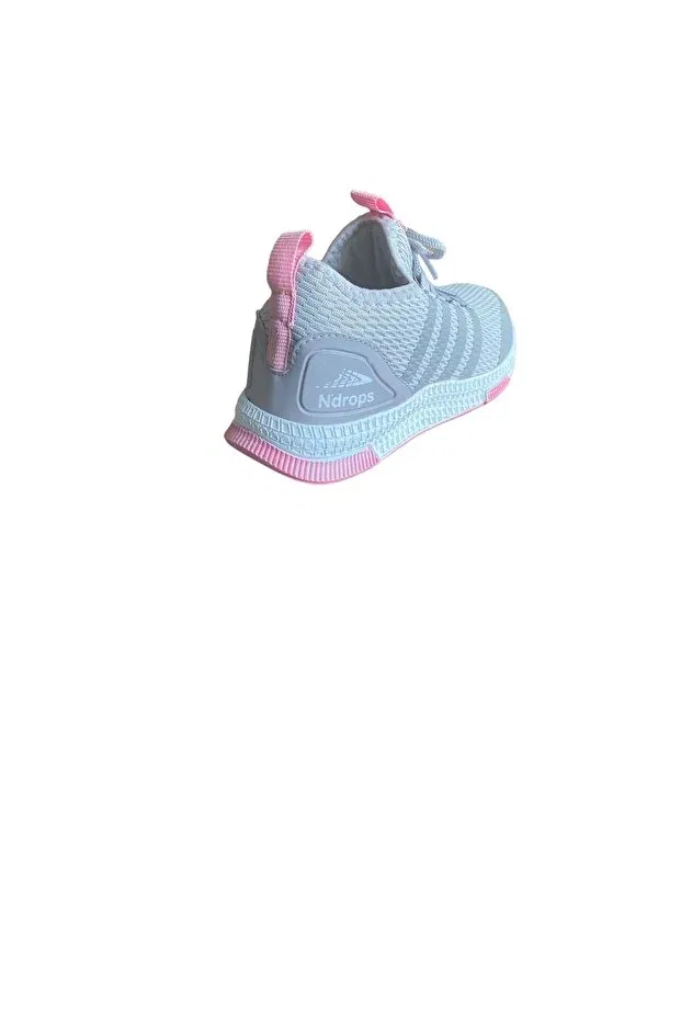 Детские кроссовки для девочек текстильные N'Drops, Gray Pink — фото 2