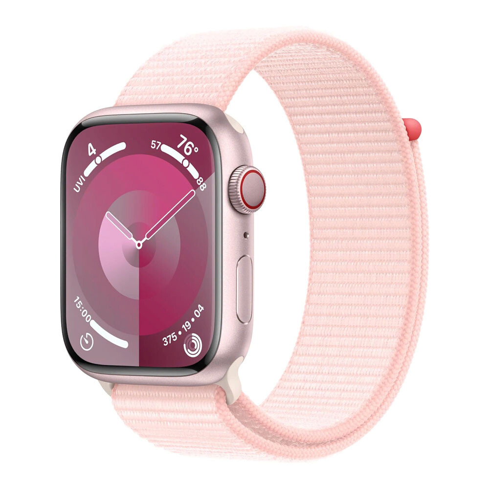 

Умные часы Apple Watch Series 9 (GPS + Cellular), 45мм, Pink Aluminum Case/Pink Sport Loop - Onesize, Розовый, Умные часы Apple Watch Series 9 (GPS + Cellular), 45мм, Pink Aluminum Case/Pink Sport Loop - Onesize