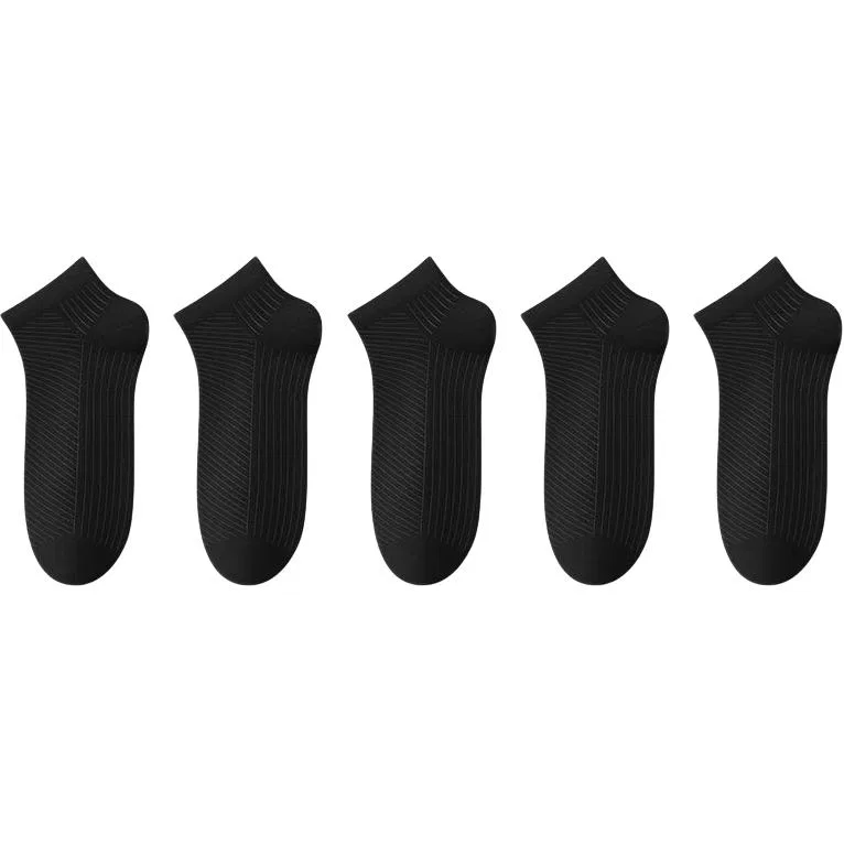 Детские носки-следки DUSHILIREN, Black 5 Pack