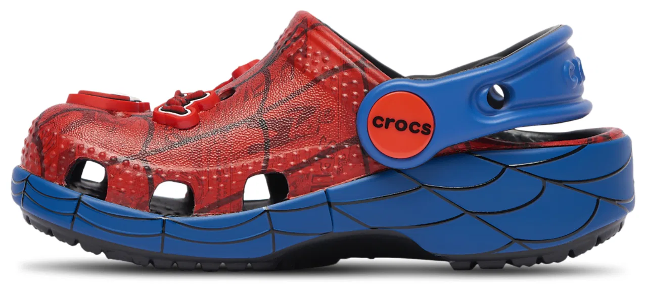 Сабо для мальчиков Classic Clogs Spider-Man Crocs, красный/синий — фото 3