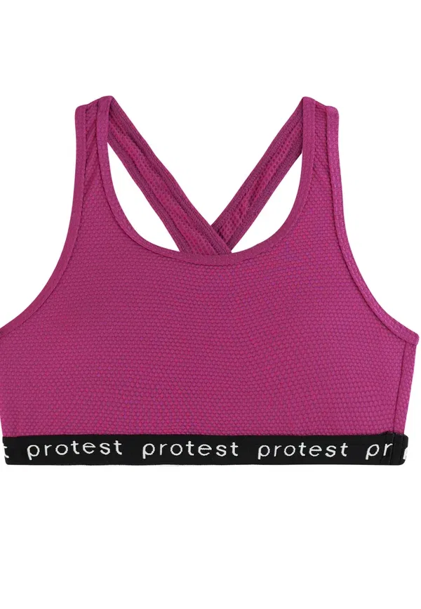 Купальник раздельный полиэстер Bikini Protest, Punch Pink, розовый — фото 3