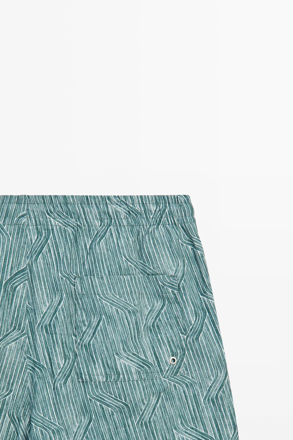 Плавки Massimo Dutti, с принтом, Water Green — фото 3