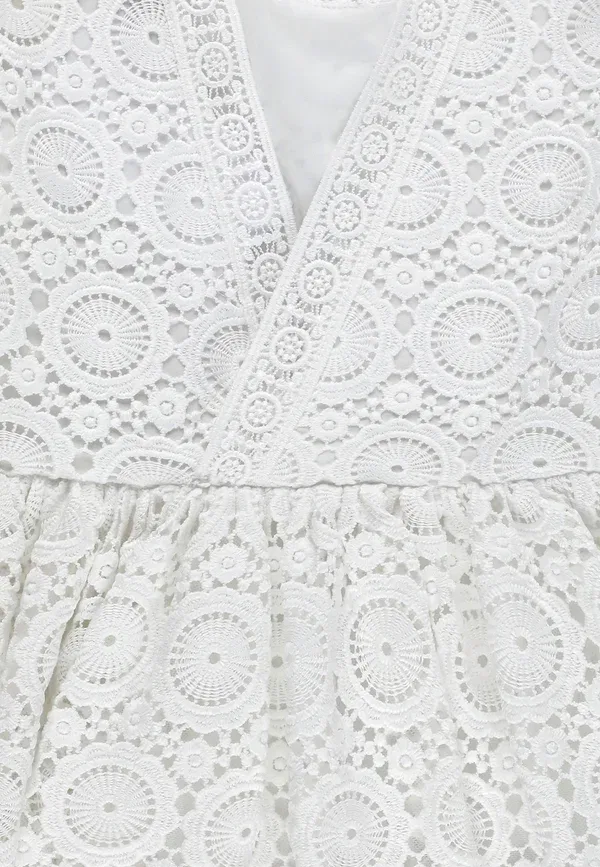 Платье кружевное Abito in pizzo day dress Twinset, белый — фото 3
