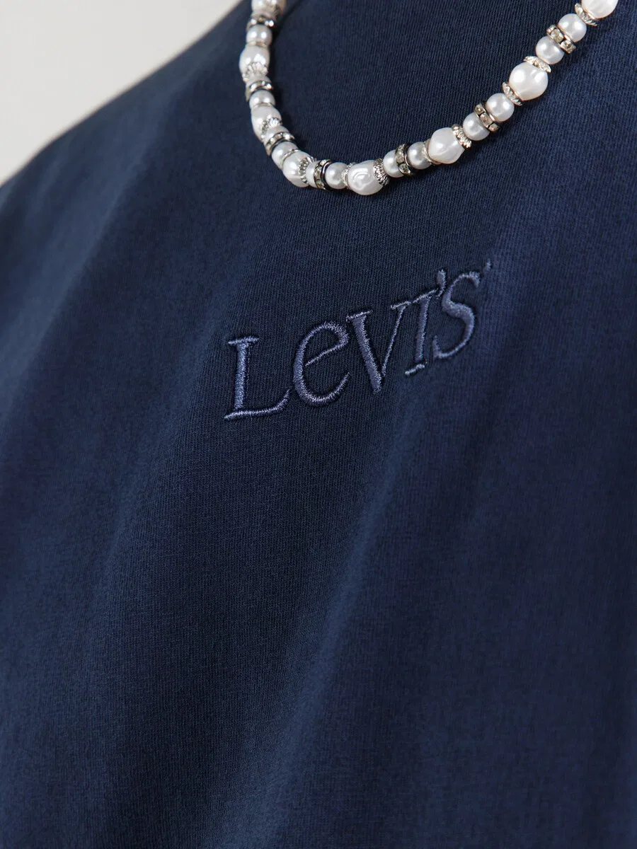 Футболка LEVI'S темно-синего и сапфирового цвета — фото 3