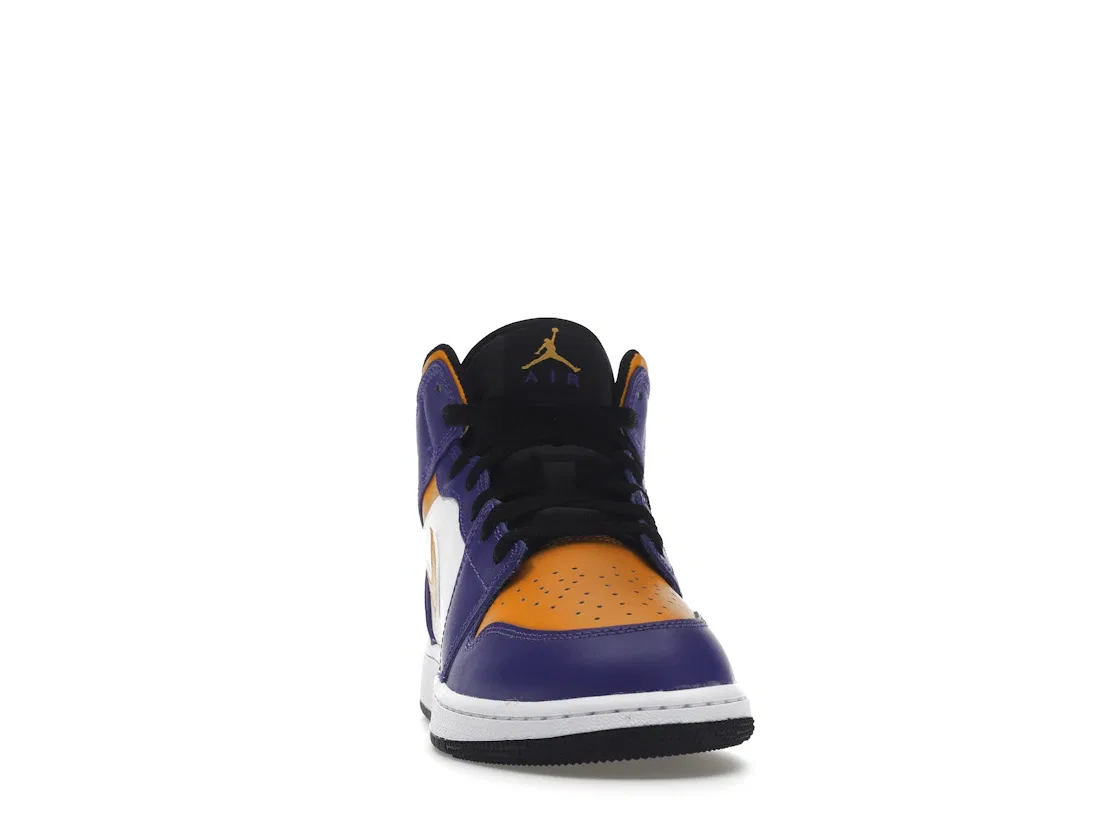 Детские кроссовки Lifestyle с высоким силуэтом Jordan 1 Mid Jordan, Dark Concord/White/Black/Taxi — фото 2