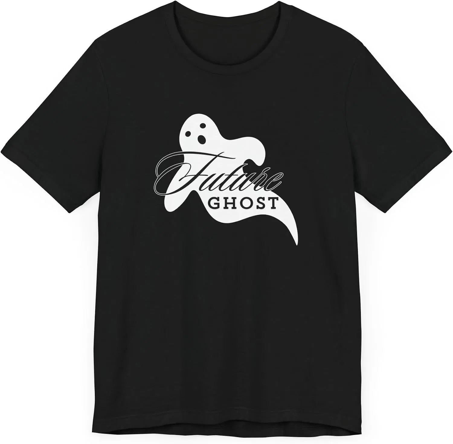 Футболка с принтом Future Ghost Bella+Canvas, Black — фото 3