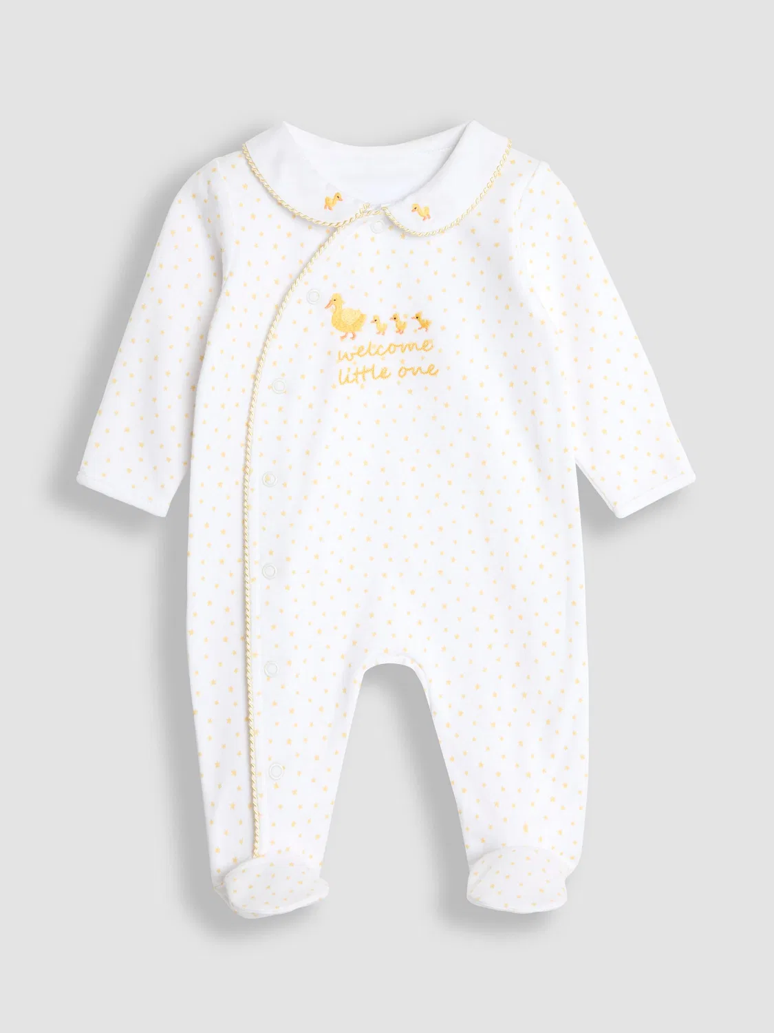 Боди-пижама Welcome Little One Jojo Maman Bébé, белый