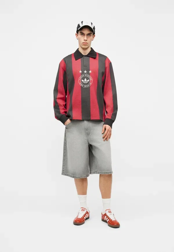 Топ в полоску Adidas Originals, черный — фото 2