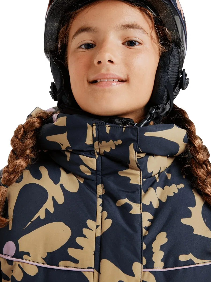 Спортивная куртка ROXY 'Askamoon' в цветах Camel и Night Blue — фото 3